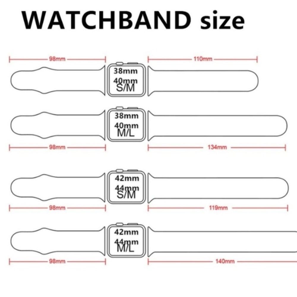 NEW[BAND] Wine Red Sport Silicone For Apple Watch - Picture 2 of 3
